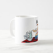 Mug Funny Plumber with Toilet Plunge Humor (Devant gauche)