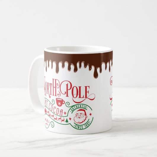 Mug Funny Pôle Nord Chocolat chaud Noël (Devant gauche)