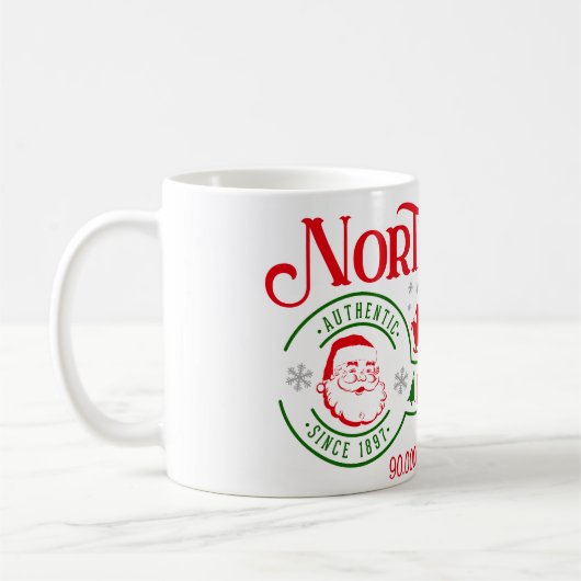 Mug Funny Pôle Nord Chocolat chaud Noël (Gauche)