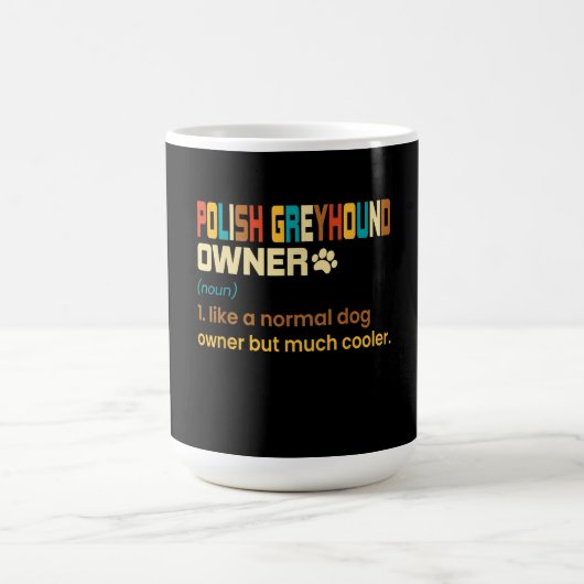 Mug Funny Polish Greyhound Vintage (Centre)