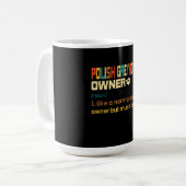 Mug Funny Polish Greyhound Vintage (Devant gauche)