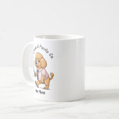 Mug Funny Poodle Toy Dog Business Suit Coffee  (Devant gauche)