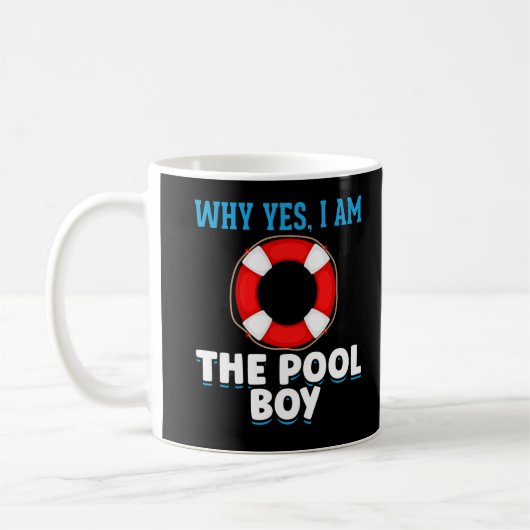 Mug Funny Pool Humour de nageur garçon (Gauche)
