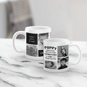Mug Funny Poppy Grand-père Photo Collage