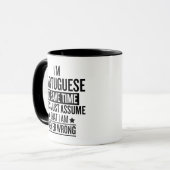 Mug Funny Portuguese Gift Never Wrong Sarcastic (Devant gauche)