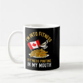 Mug Funny Poutine Routine Im In Fitness Canadien Que (Gauche)
