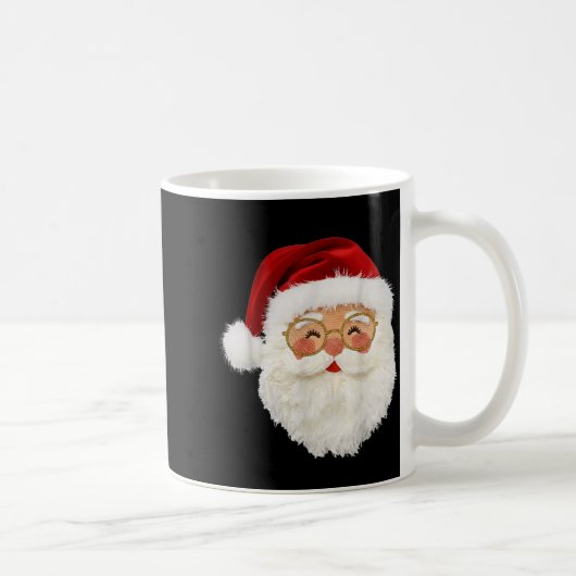Mug Funny Preppy Realistic Faux Yarn Santa Claus Merry (Droite)