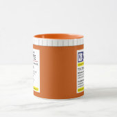 Mug Funny Prescription Bottle Custom Name Coffee (Centre)