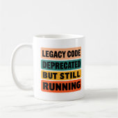 Mug Funny Programmer Legacy Code Retro  (Gauche)