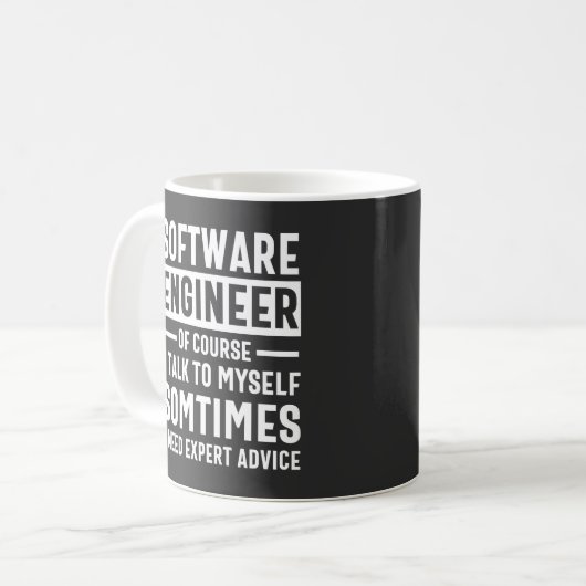 Mug Funny Programming Software Engineer Gift (Devant gauche)