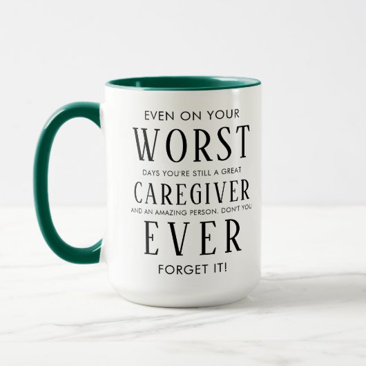 Mug Funny Property Caregiver | Happy Caregiver  (Gauche)