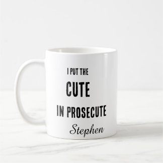 Mug Funny prosecutor lawyer typography 