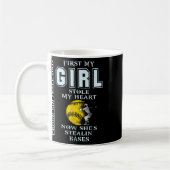 Mug Funny Proud Softll Dad - Girl Stole My Heart (Gauche)