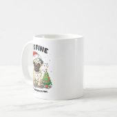 Mug Funny Pug It's Fine I'm Fine Christmas Dog For Wom (Devant gauche)