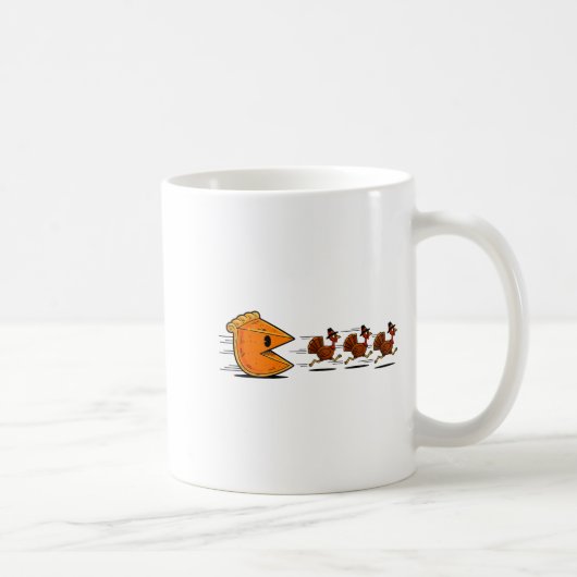Mug Funny Pumpkin E Chasing Turkey Gobble Fall Thanksg (Droite)