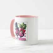 Mug Funny pun heart beets word art  (Devant gauche)