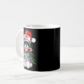 Mug Funny Puppy Dog Christmas Holiday With Candy Cane (Devant gauche)
