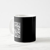 Mug Funny Qr President Trump Dance Code (sur le dos) (Devant gauche)