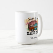 Mug Funny Queen of the Trailer Court (Devant droit)