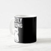 Mug Funny Quietly Judging Sarcastic Crazy Cat Lover Gr (Devant gauche)