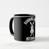 Mug Funny Quote Running Away Internally Humor Sarcasm (Devant gauche)