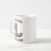 Mug Funny Raccoon I’d Ck You Over Trash Valentines Day (Devant gauche)
