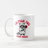 Mug Funny Raccoon I’d Ck You Over Trash Valentines Day (Gauche)