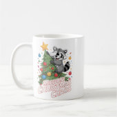 Mug Funny Raccoon Noël Trash Panda Noël (Gauche)