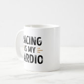 Mug Funny Racing est mon Cardio - cadeau voiture (Devant gauche)