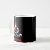 Mug Funny Racoon Merry Cute-mas Racoon Family Christma (Devant gauche)