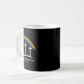 Mug Funny Rainbow Christ Cross - Christian Quote God's (Devant gauche)