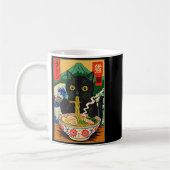 Mug Funny Ramen Cat Japanese Noodle Kitten (Gauche)