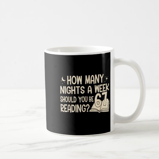 Mug Funny Reading 67 Six Seven Meme Englieacher Book L (Droite)