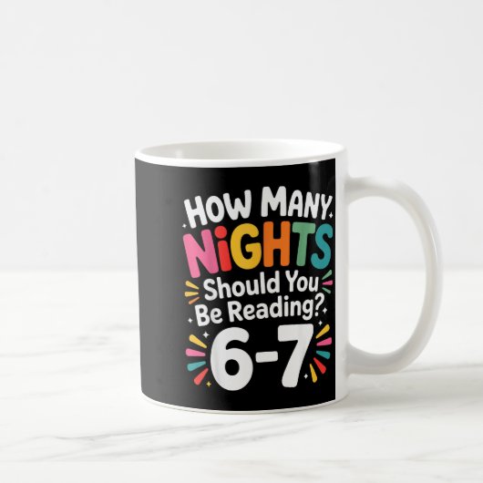 Mug Funny Reading 6 7 Six Seven Meme Englieacher Book (Droite)