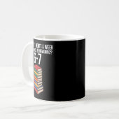 Mug Funny Reading Book Teacher 67 Six Seven Meme  (Devant gauche)