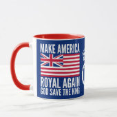 Mug Funny Red Blue White Make America Royal Again Flag (Gauche)
