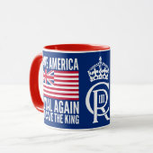 Mug Funny Red Blue White Make America Royal Again Flag (Devant gauche)