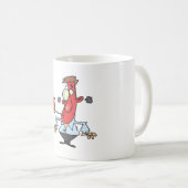 Mug Funny Red Face Man with Thermometer Fever (Devant droit)