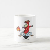 Mug Funny Red Face Man with Thermometer Fever (Centre)