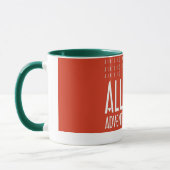 Mug Funny Red White All Mars Trekking Adventure (Gauche)