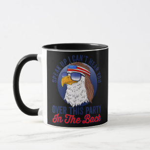 Mug Funny Redneck 4 juillet Drapeau américain Eagle US