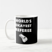 Mug Funny Referee S - World's Okayest Referee - Noir (Gauche)