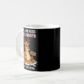 Mug Funny Reindeer Carrot Hoarder Christmas Design (Devant gauche)