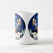 Mug Funny Reindeer Peeking Christmas Meme  (Centre)