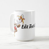 Mug Funny Reindeer Peeking Christmas Meme  (Devant gauche)