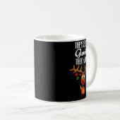 Mug Funny Reindeer “they See Me Glowin’ They Hatin’” C (Devant droit)