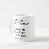 Mug Funny Retired Biology Teacher appreciation Unique (Devant gauche)