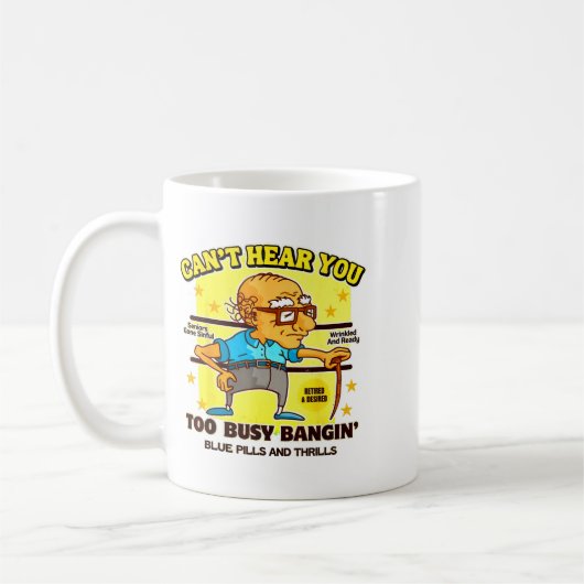 Mug Funny Retirement Bold Inappropriate Funny Gag Gift (Gauche)