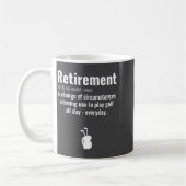 Mug Funny Retirement Golf Quote Retired Golfers Golfin (Gauche)