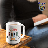 Mug Funny Retirement Personalised Retro Retired